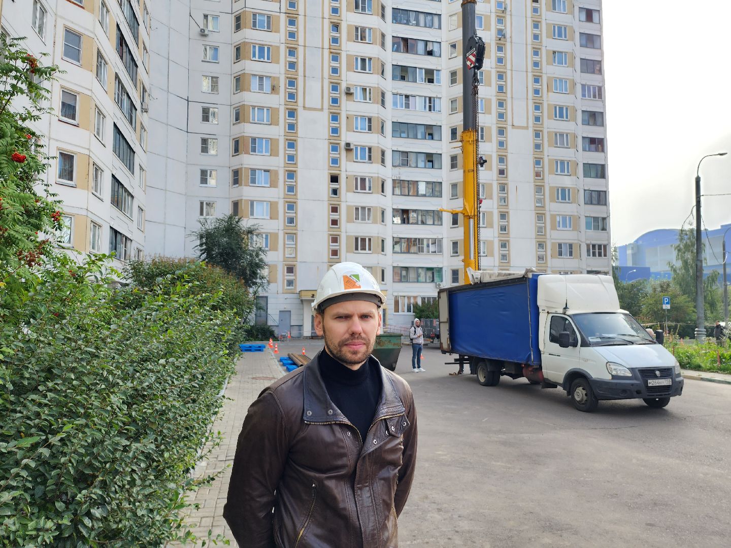 подъемный кран, котельная, серпухов, улица юбилейная, ивановские дворики, котельная на крыше,