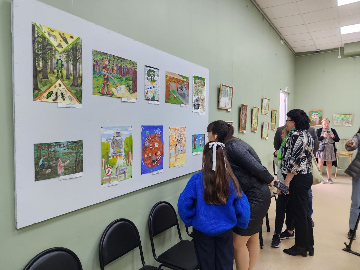 выставка картин, лес, природа, конкурс, пушкино,