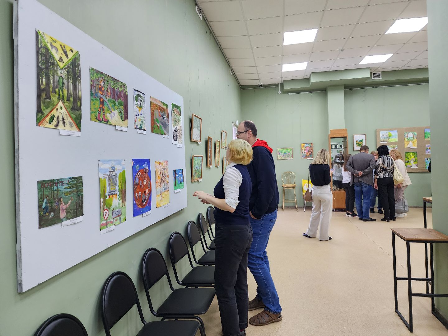 выставка картин, лес, природа, конкурс, пушкино,