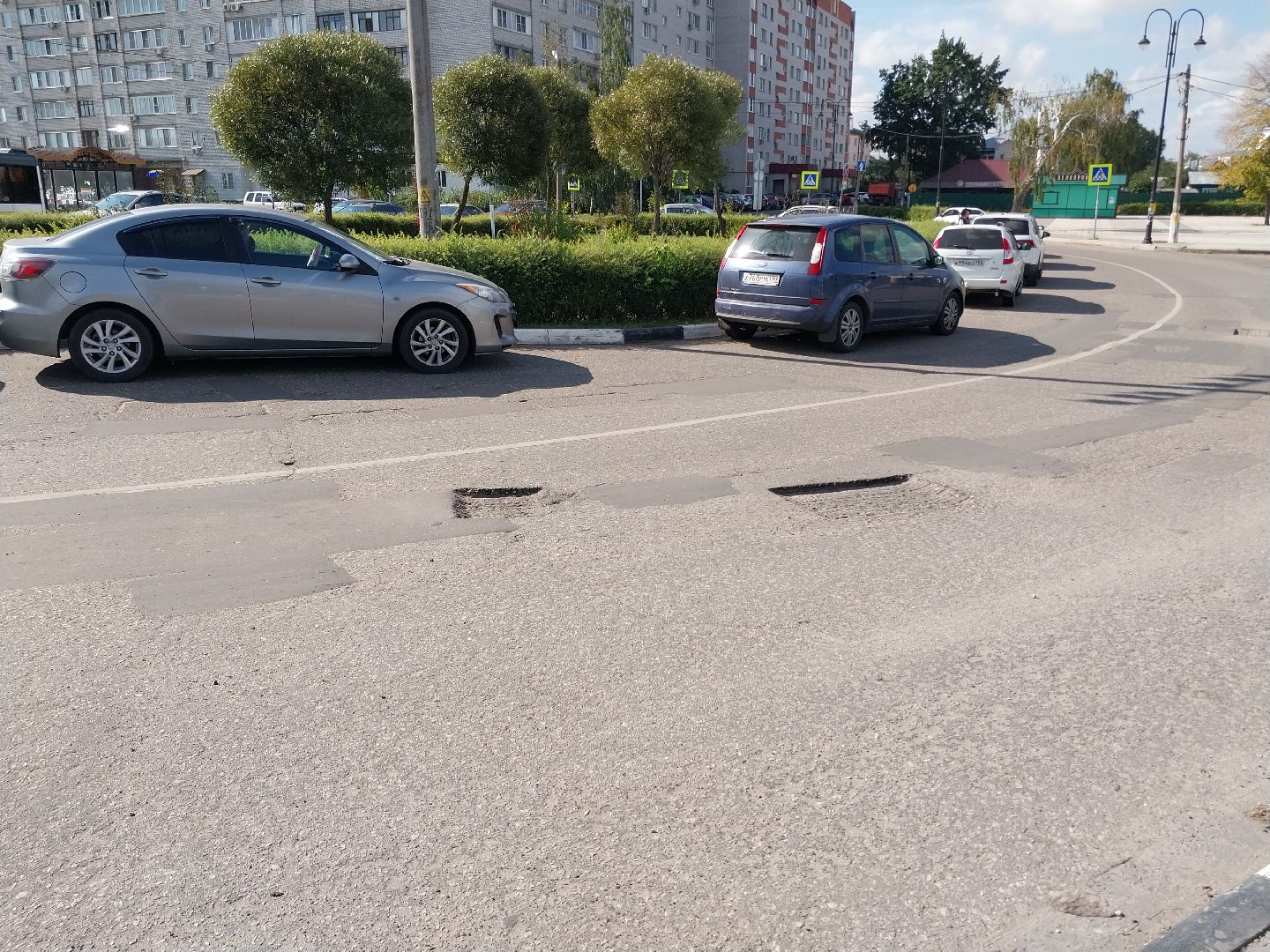 Коломна, дороги, ямочный ремонт, железнодорожная станция