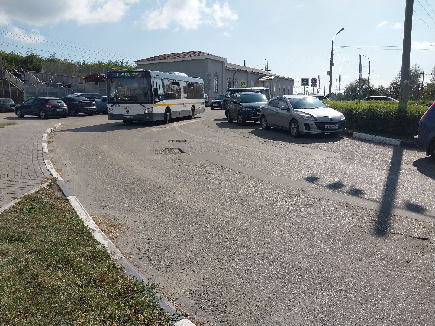 Коломна, дороги, ямочный ремонт, железнодорожная станция