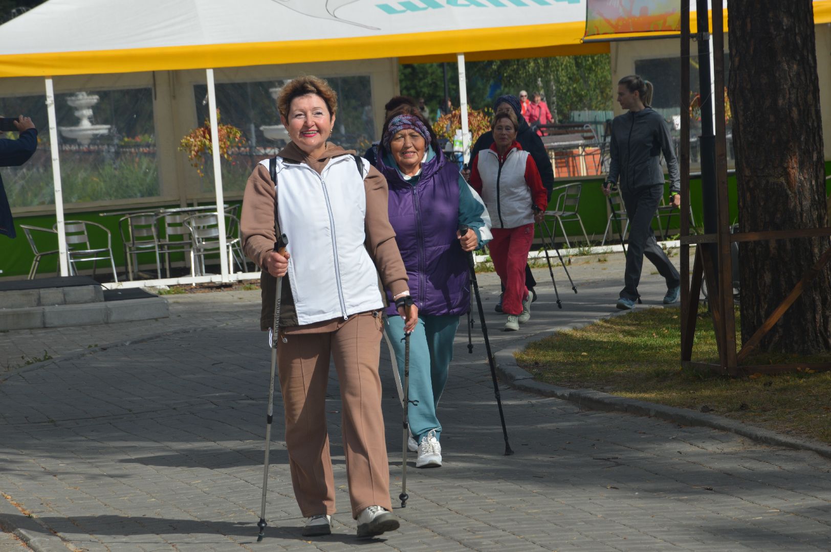 Шатура, северная ходьба, осень, осенний марафон, активное долголетие