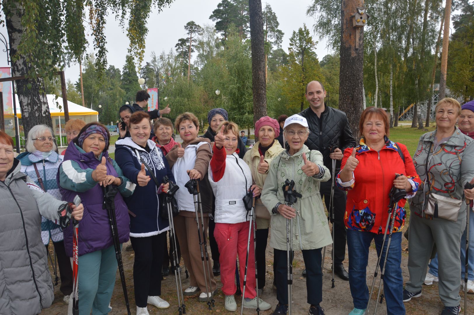 Шатура, северная ходьба, осень, осенний марафон, активное долголетие