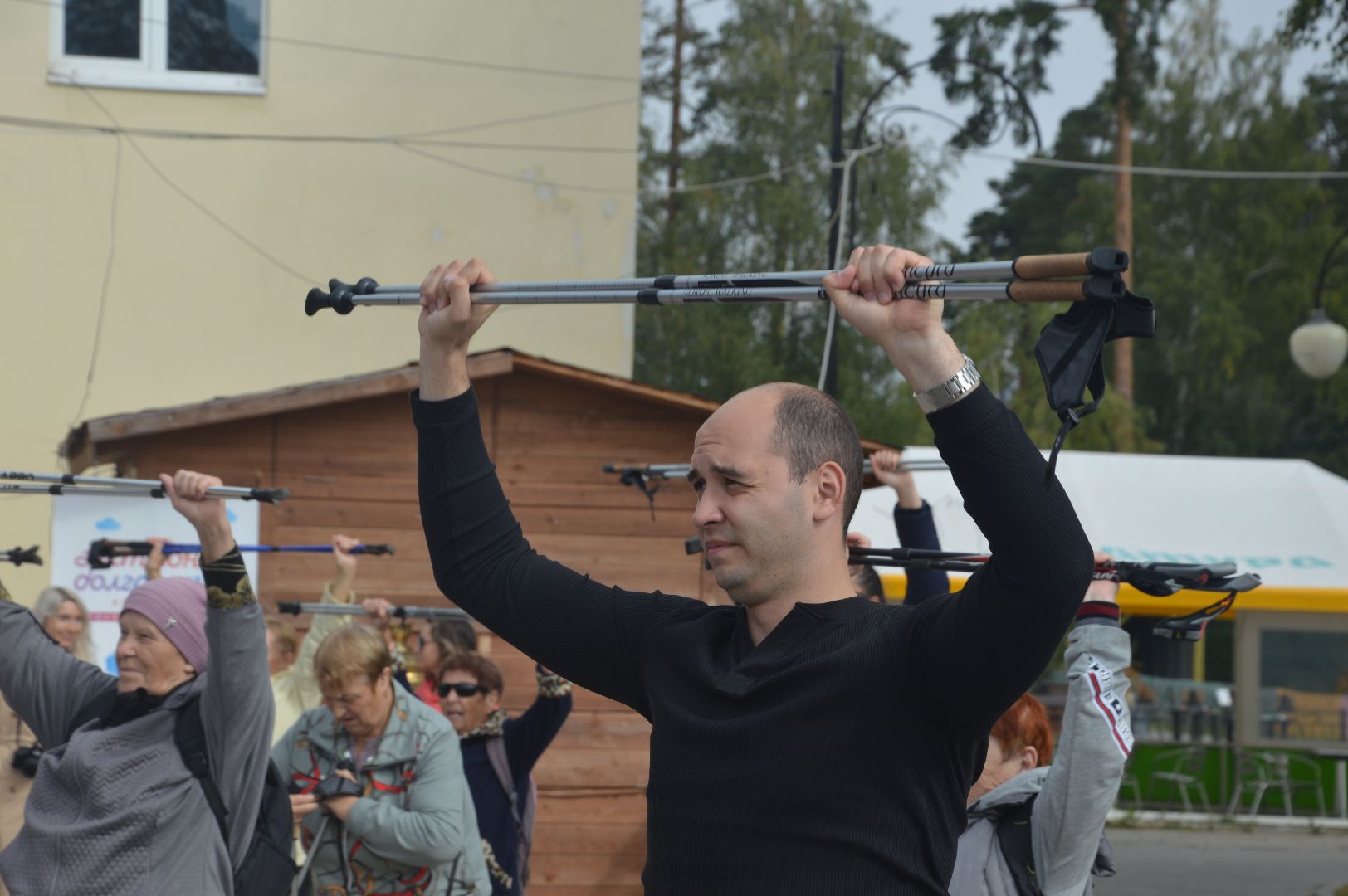 Шатура, северная ходьба, осень, осенний марафон, активное долголетие