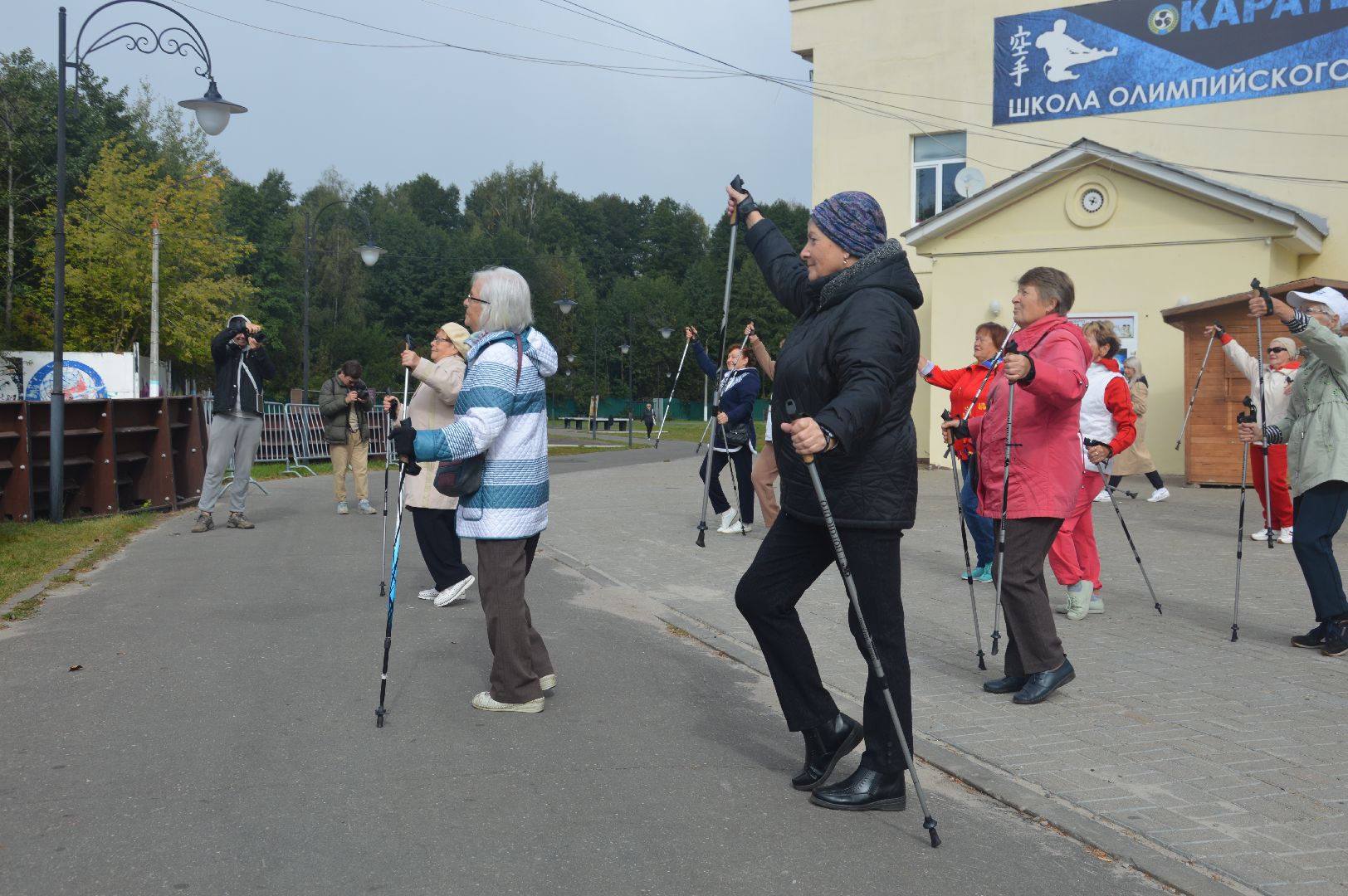 Шатура, северная ходьба, осень, осенний марафон, активное долголетие