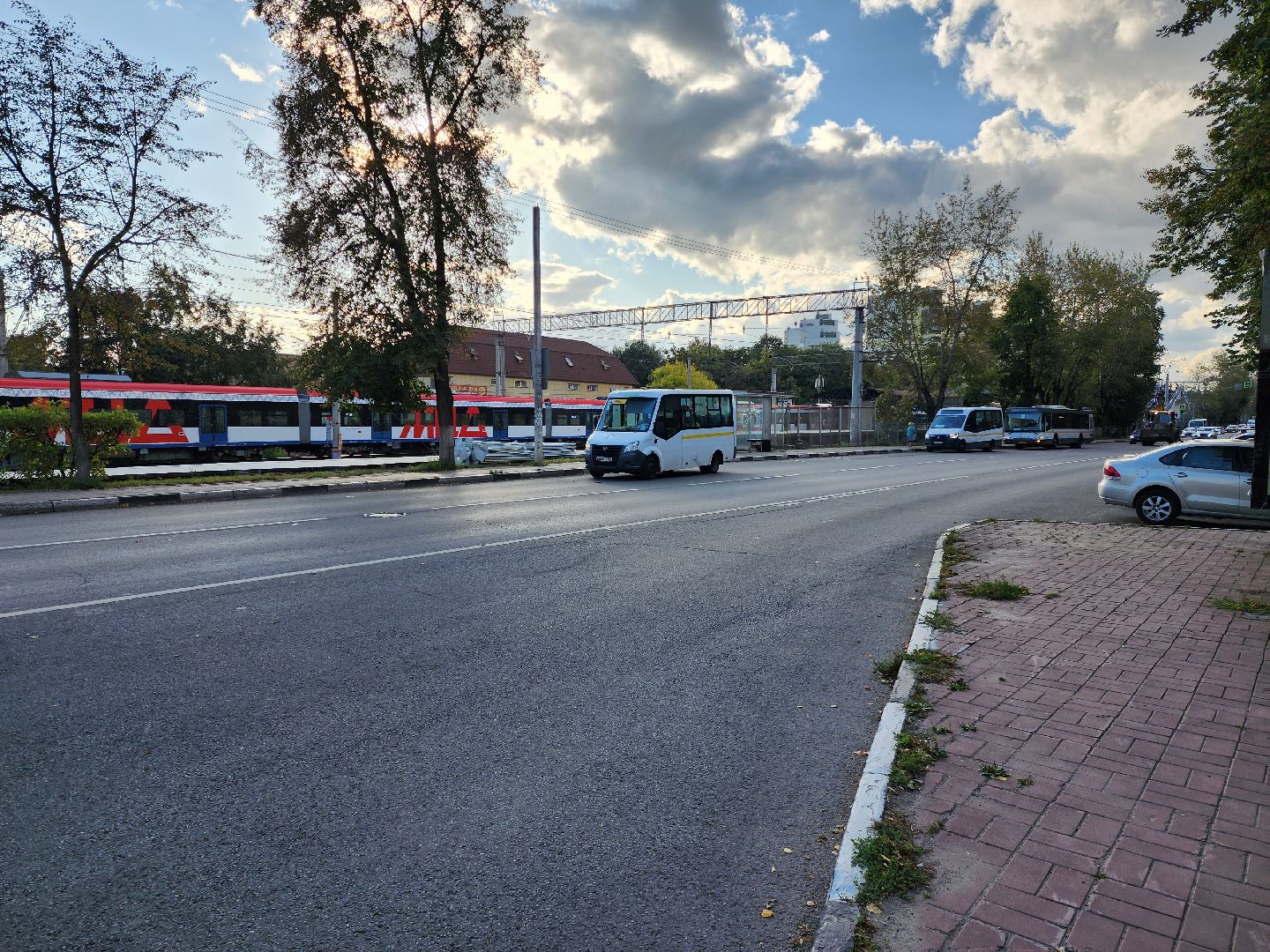 Раменское, транспорт, МЦД-3, новые автобусные остановки на Фабричной