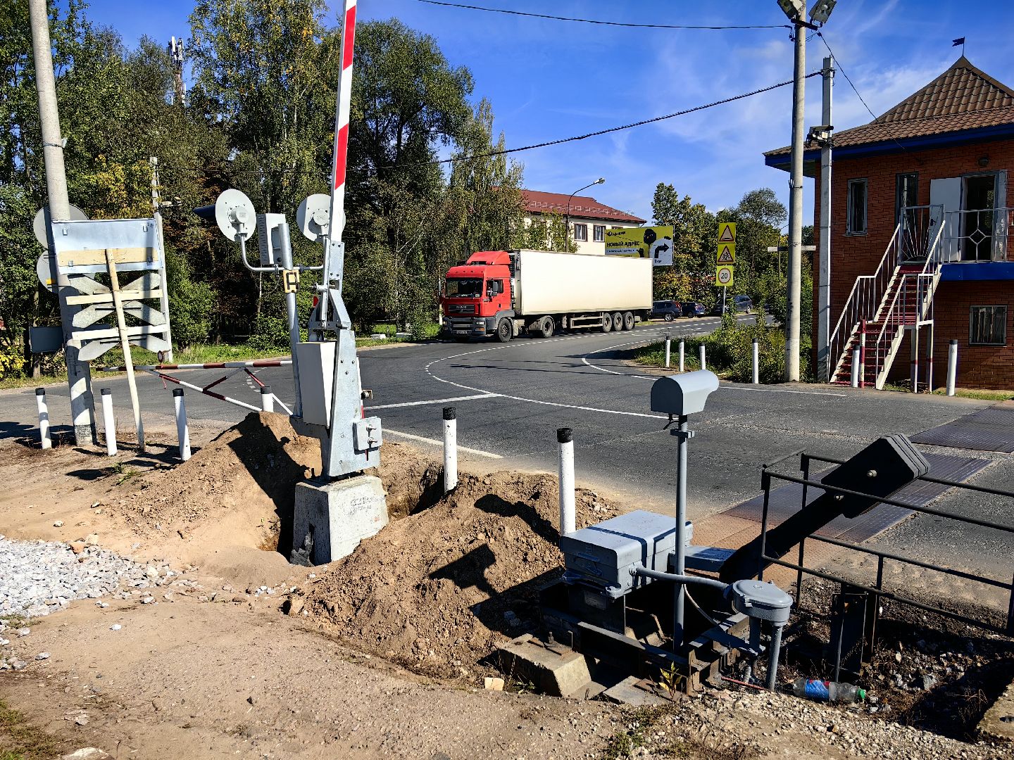 Шлагбаум, замена, ПАШ, дорога, автомобили