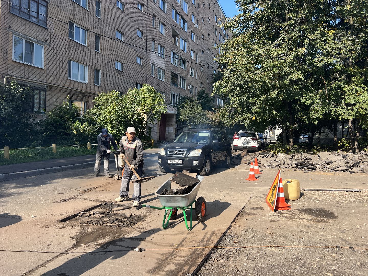 Химки, благоустройство, ямочный ремонт