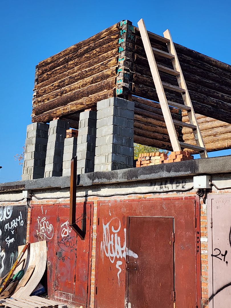 необычная, постройка, гараж, кооператив, изба