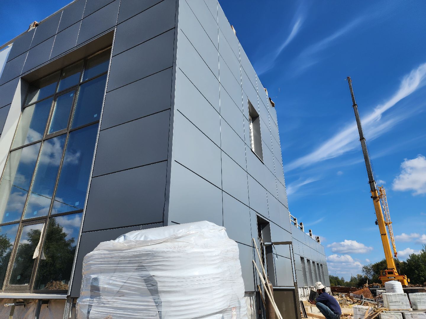 Поликлиника, Серпухов, Ивановские дворики, строительство, фасады, кровля, парапеты,