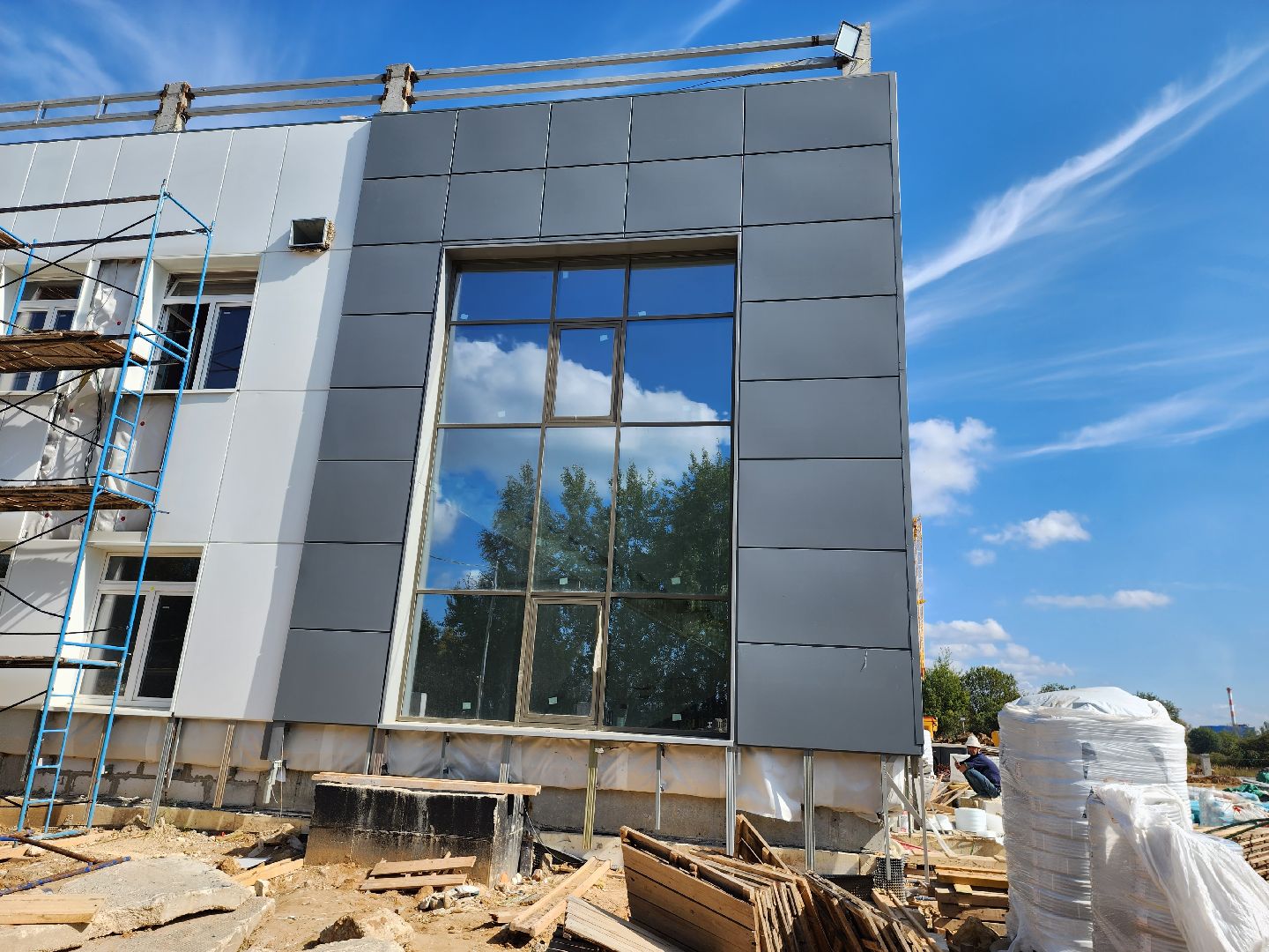 Поликлиника, Серпухов, Ивановские дворики, строительство, фасады, кровля, парапеты,