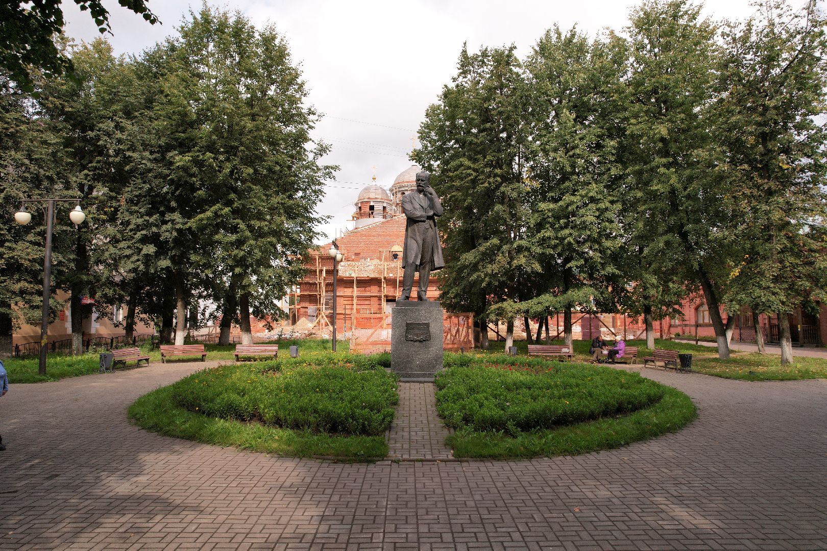 туризм, клин,церковь, видео с коптера,