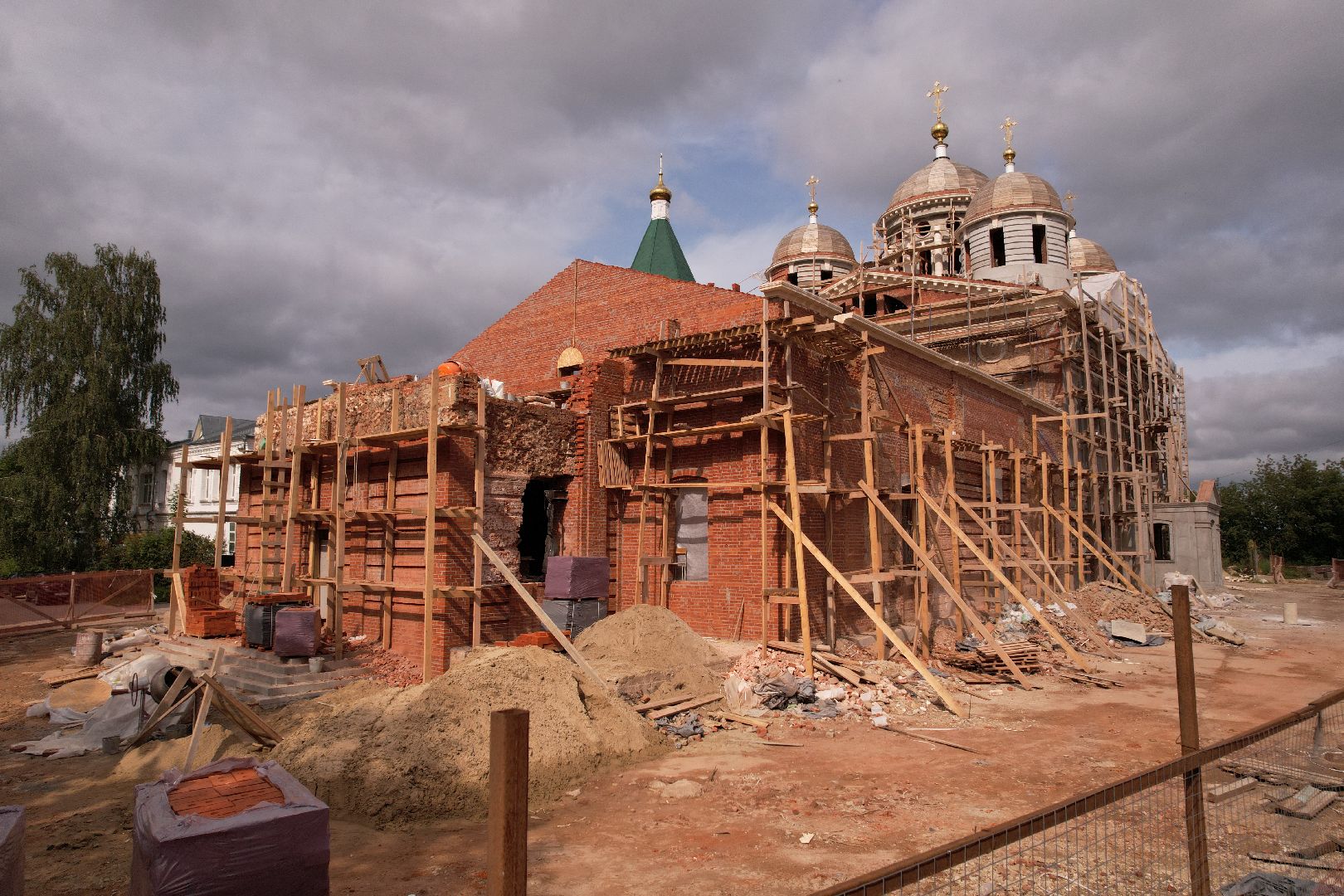 туризм, клин,церковь, видео с коптера,