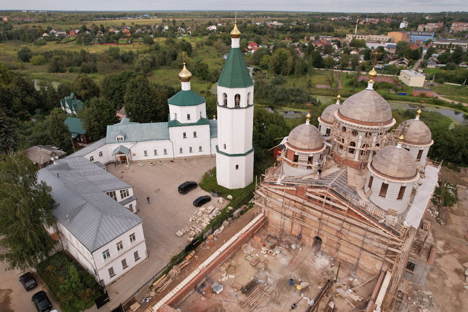Клин, церковь, видео с коптера,