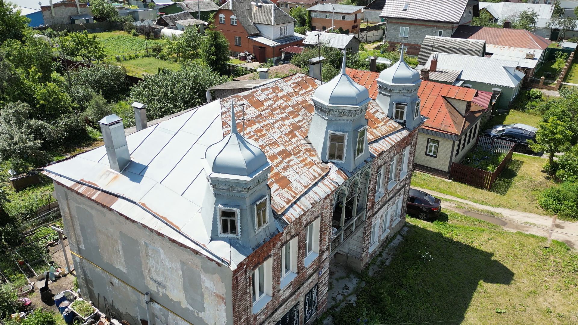 подпольная типография, дом,архитектура, видео с коптера,