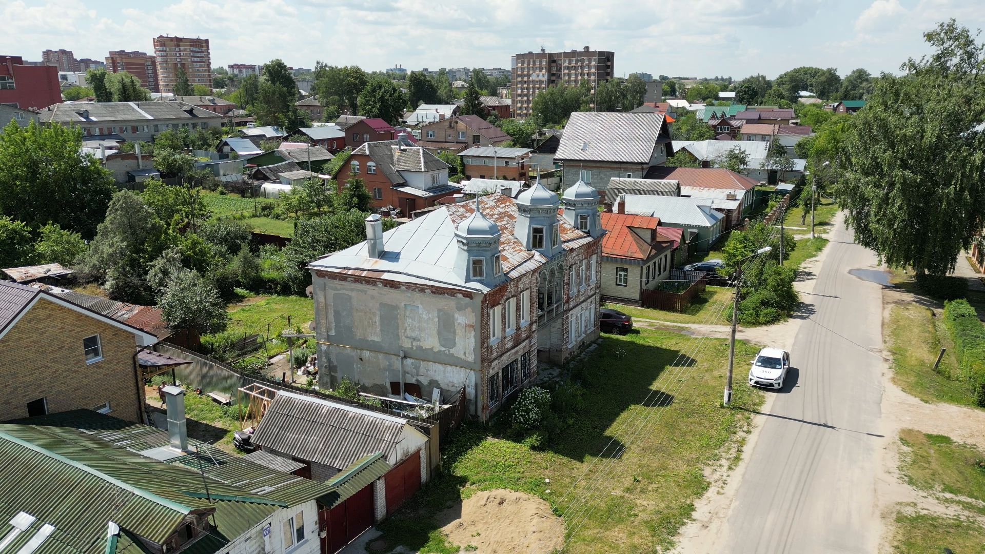 подпольная типография, дом,архитектура, видео с коптера,