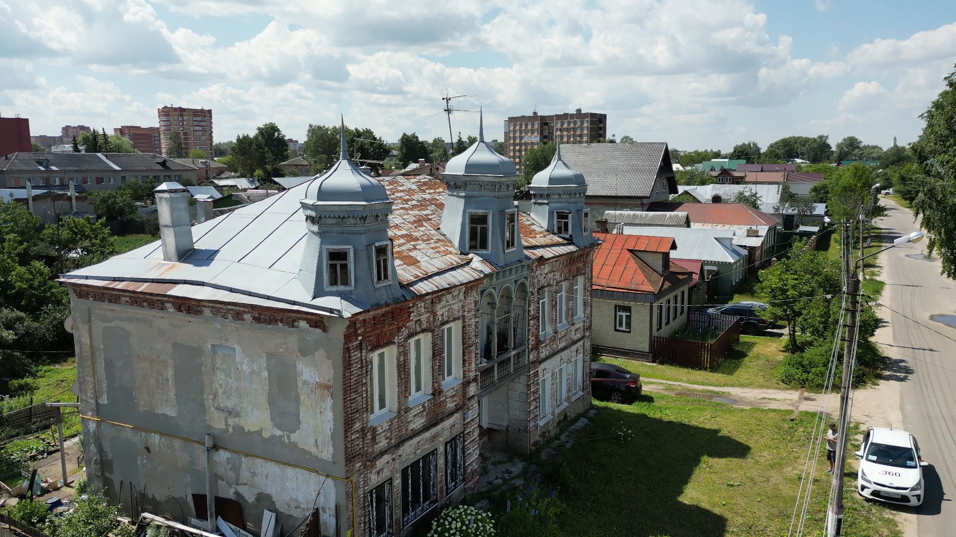 подпольная типография, дом,архитектура, видео с коптера,