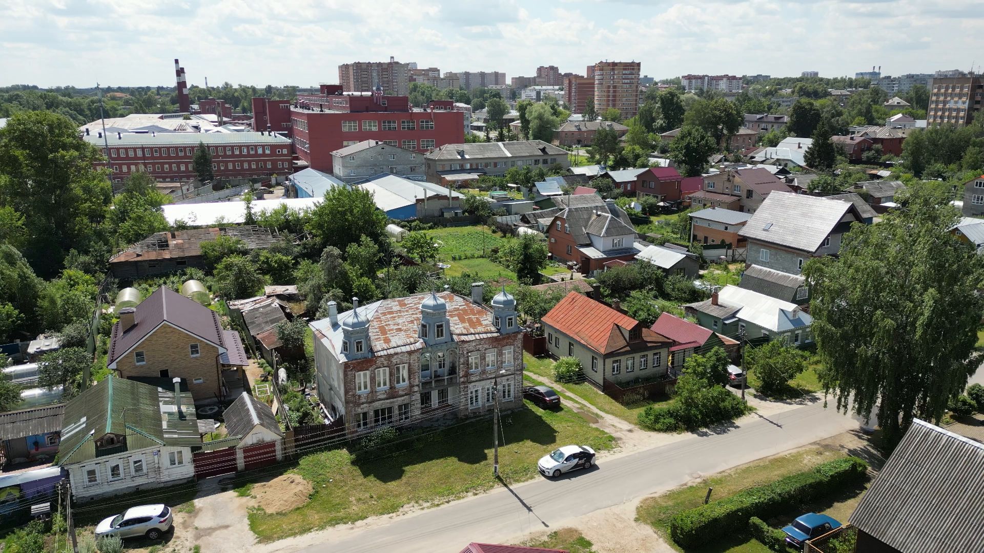 подпольная типография, дом,архитектура, видео с коптера,