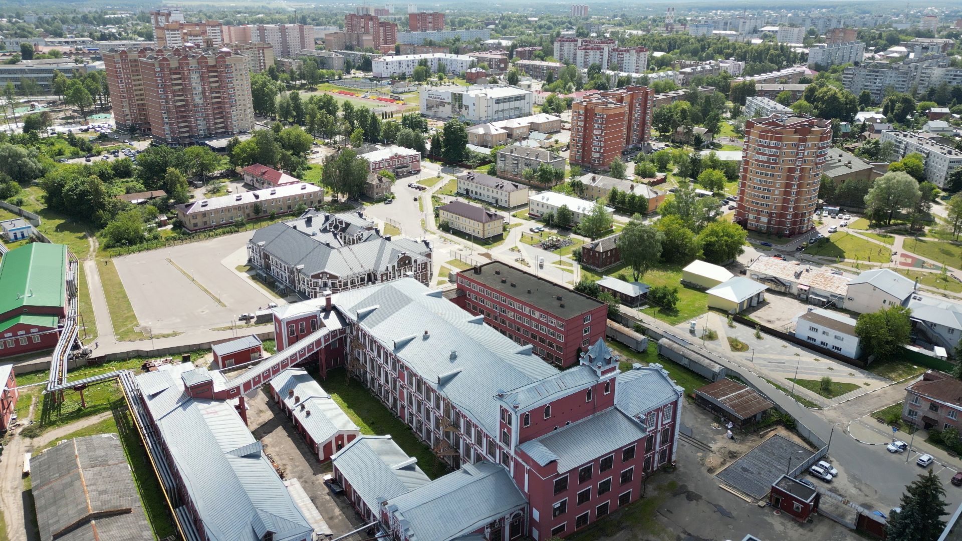 Павловский посад, платки,шали, видео с коптера,