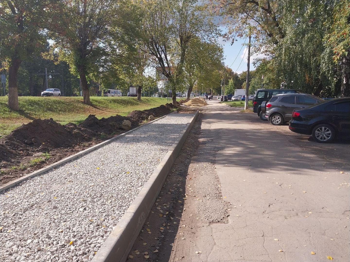 Коломна, дороги, тротуар