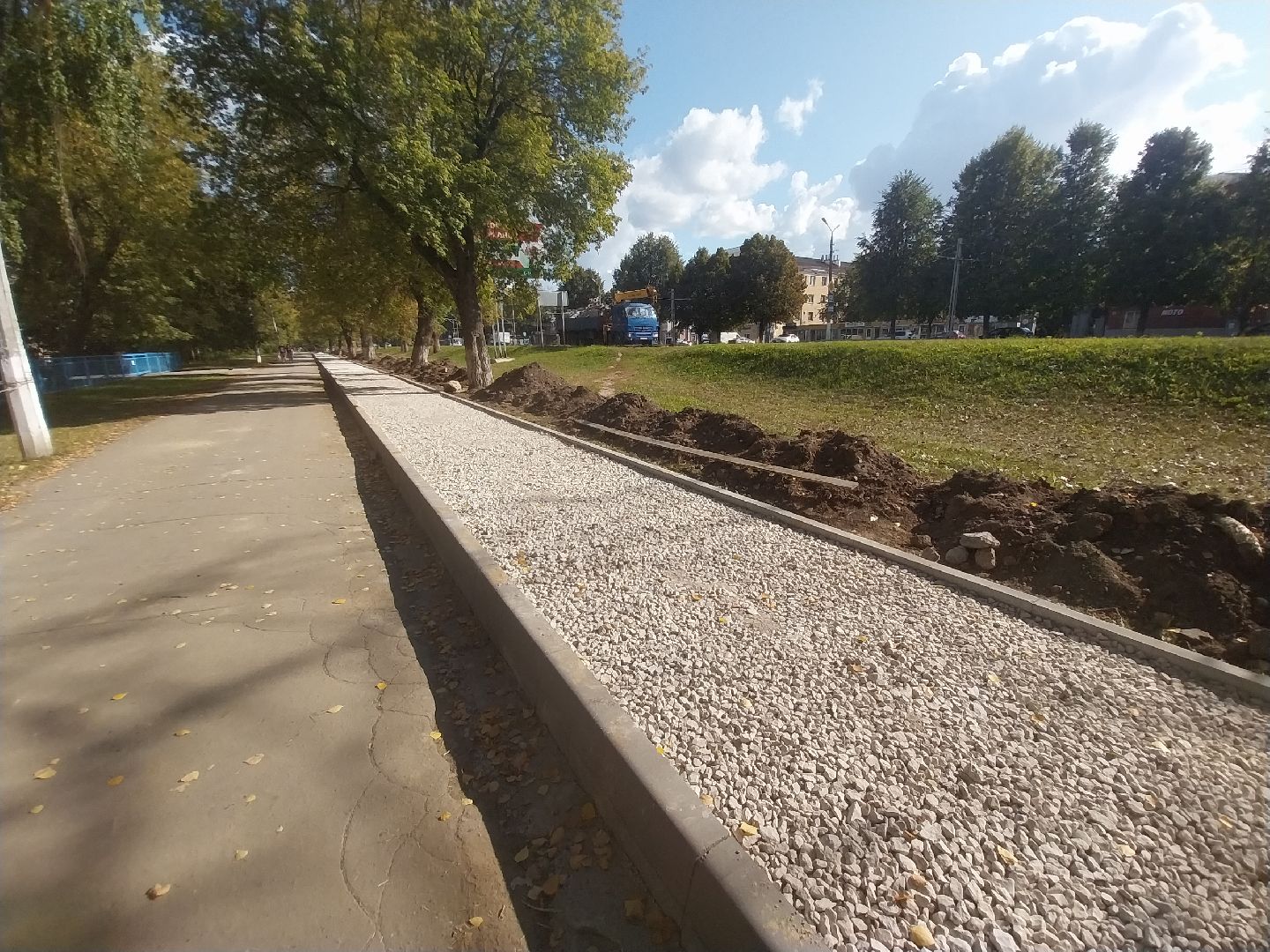 Коломна, дороги, тротуар