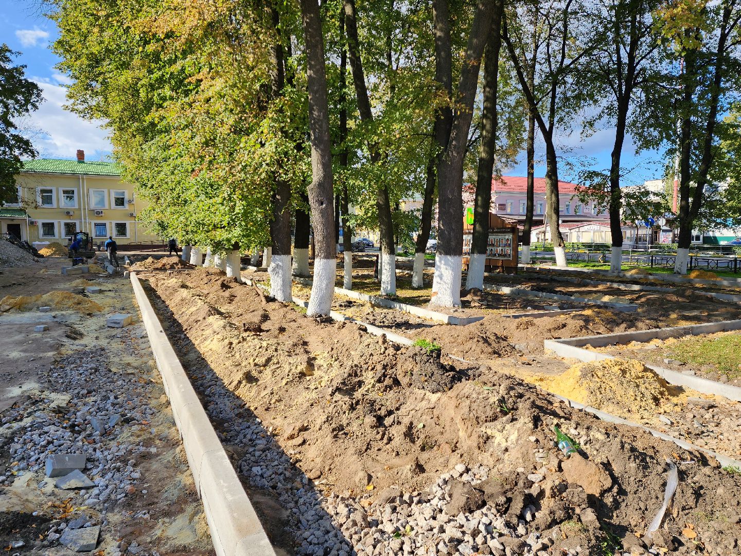 Бронницы, благоустройство, реконструкция сквера у администрации