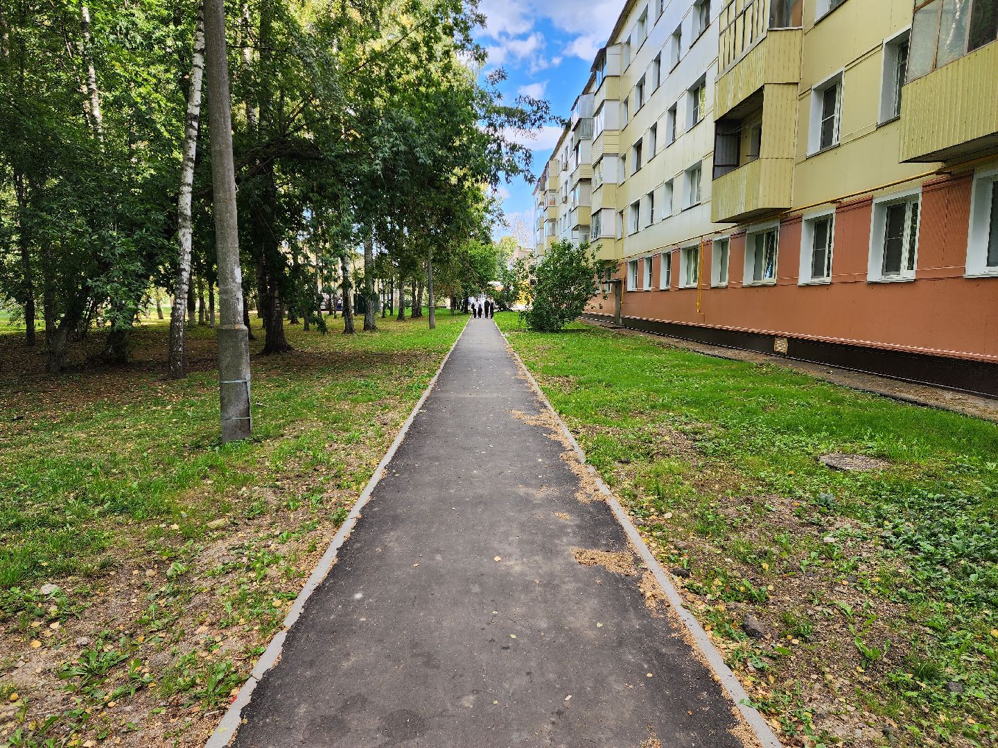 Бронницы, благоустройство, тротуары по народным тропам, Советская улица