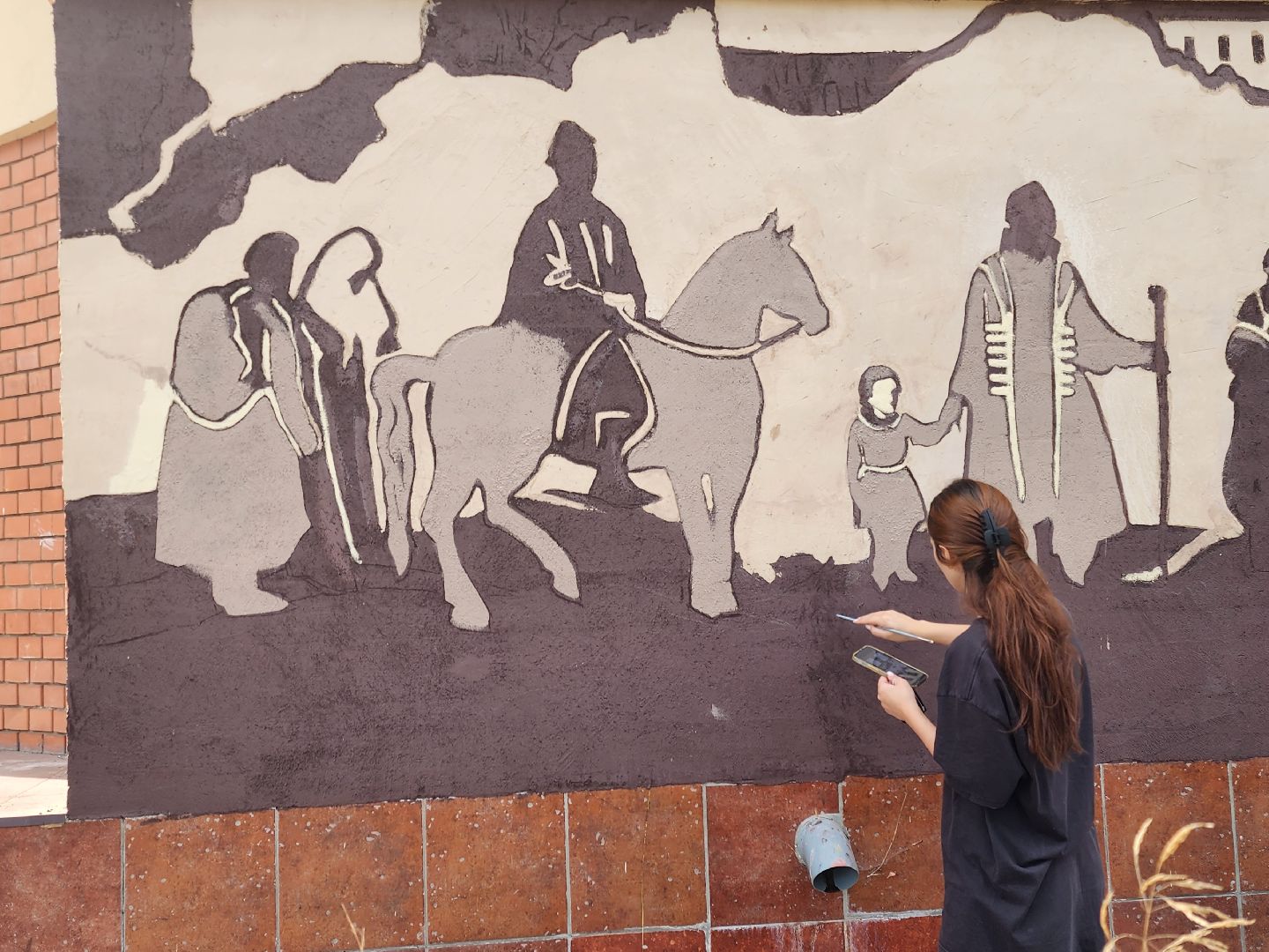 Звенигород, историческое графитти, арт-стрит, уличное искусство