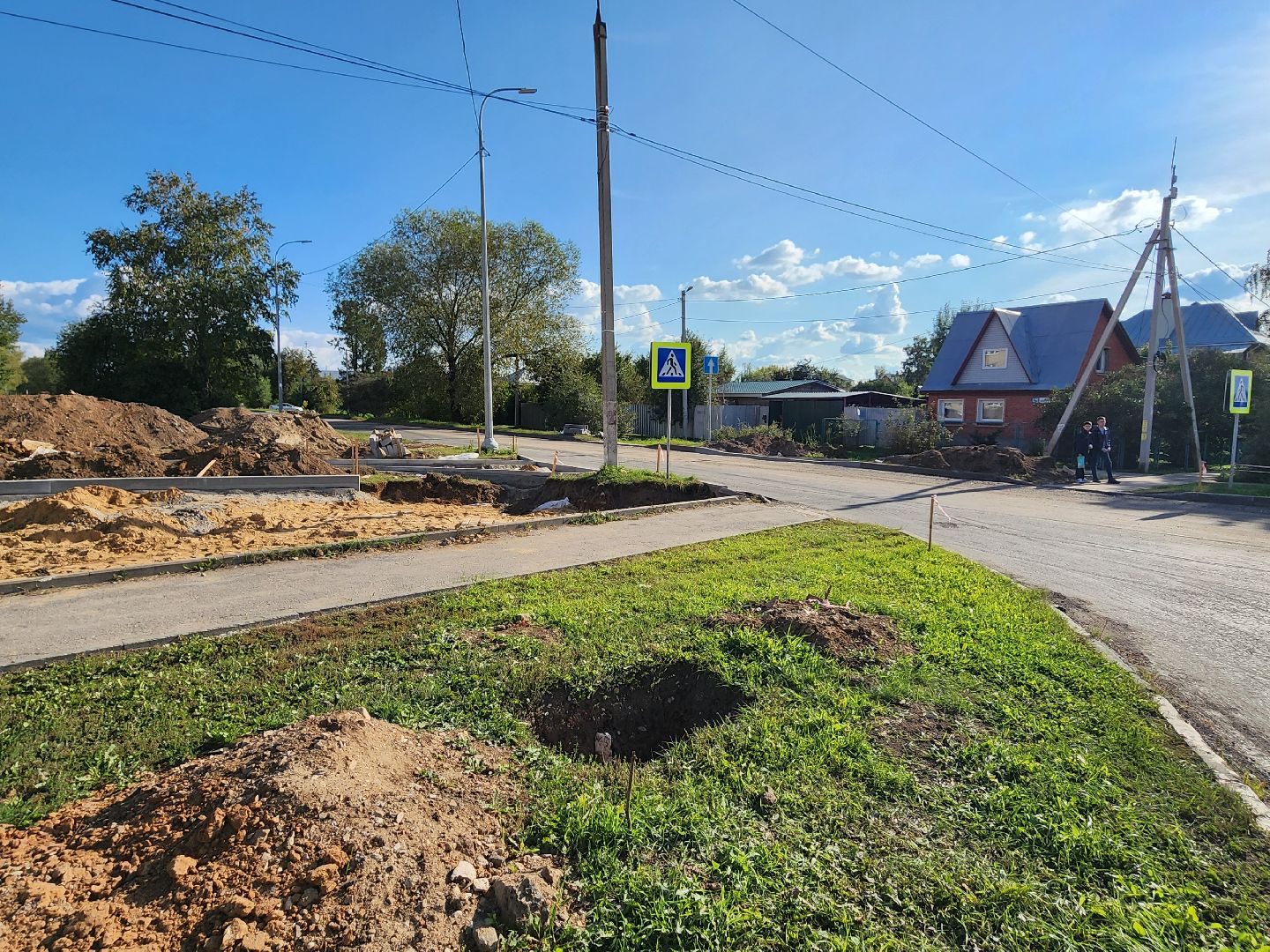 круговое движение, строительство дорог, транспорт, серпухов, улицавесенняя, улицагорького,