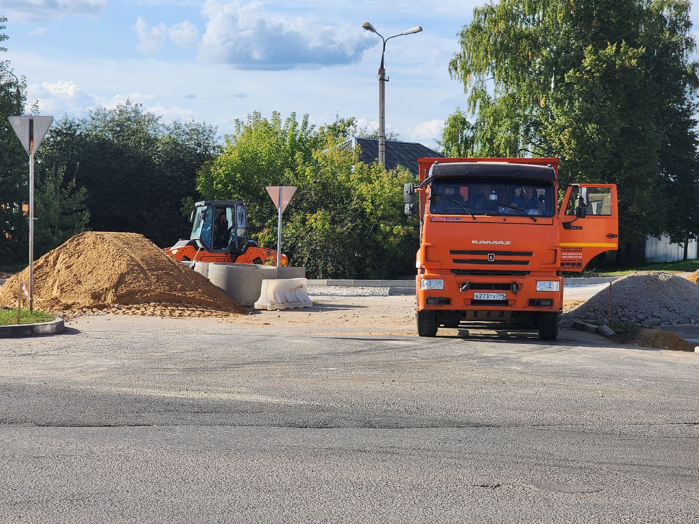 круговое движение, строительство дорог, транспорт, серпухов, улицавесенняя, улицагорького,
