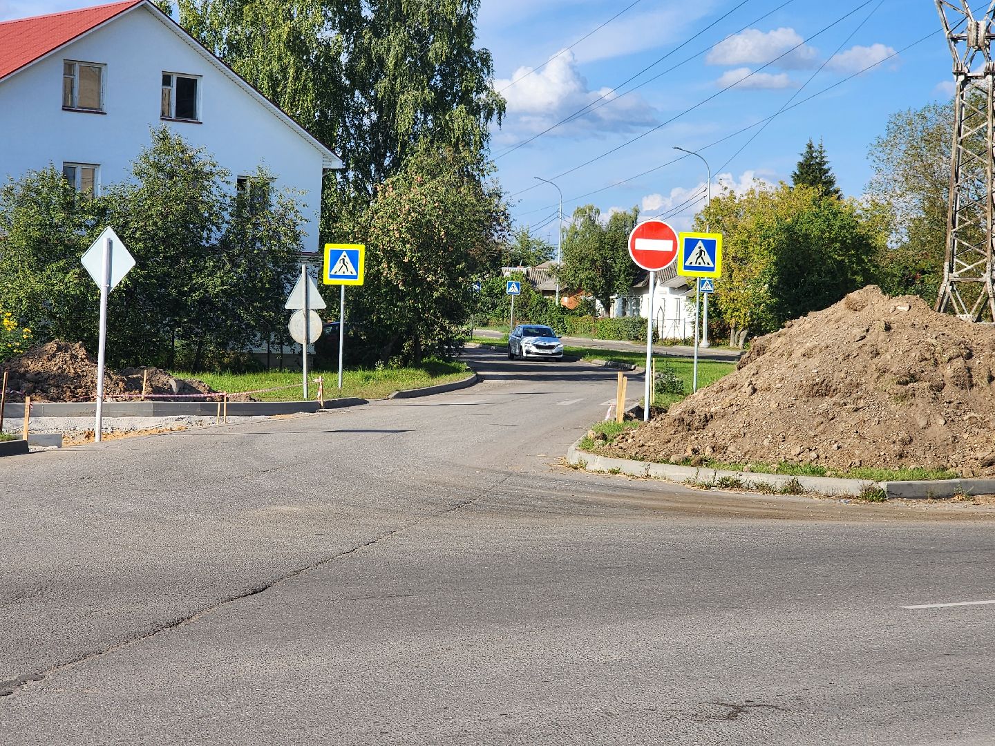 круговое движение, строительство дорог, транспорт, серпухов, улицавесенняя, улицагорького,
