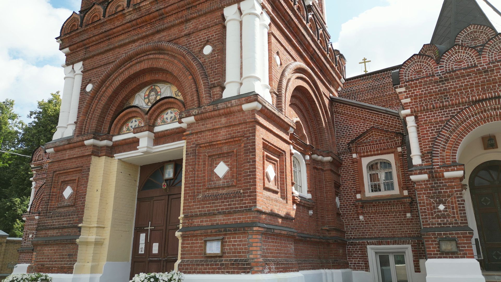 монастырь, павловский посад, церковь,видео с коптера,