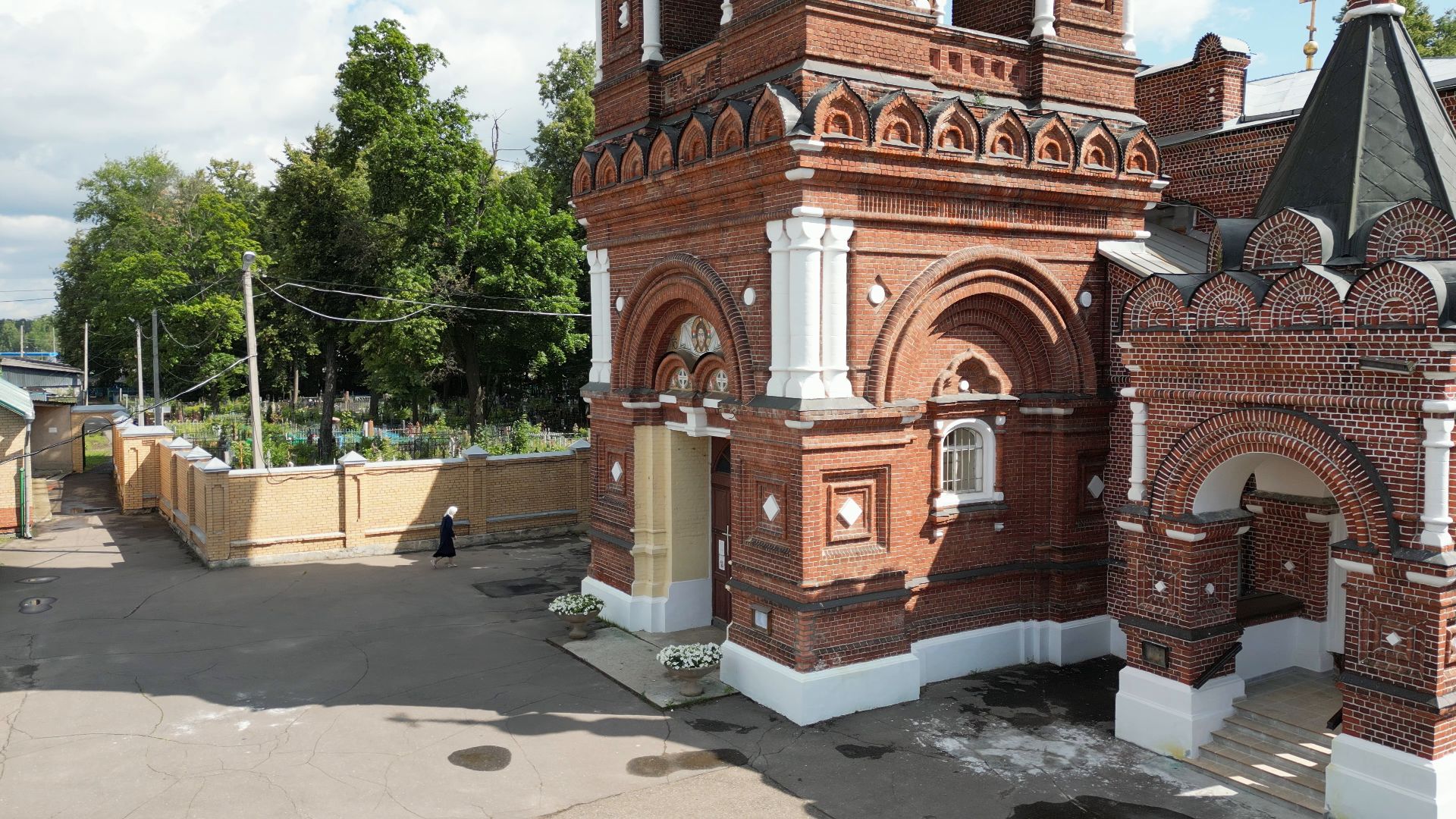 монастырь, павловский посад, церковь,видео с коптера,