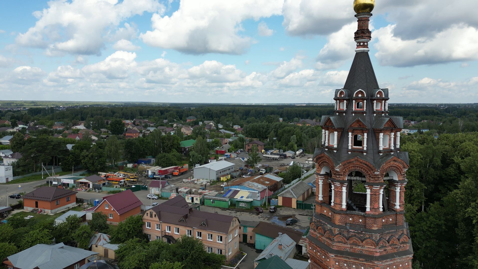 монастырь, павловский посад, церковь,видео с коптера,
