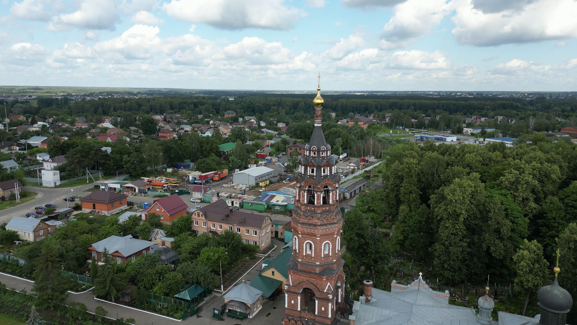 монастырь, павловский посад, церковь,видео с коптера,