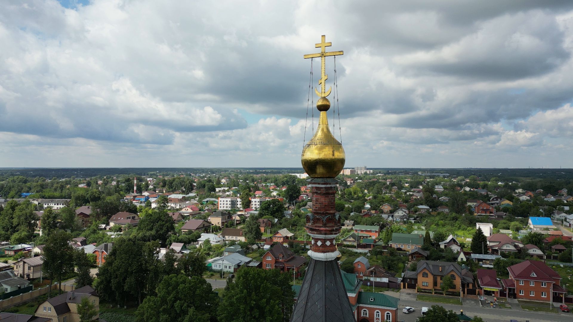 монастырь, павловский посад, церковь,видео с коптера,