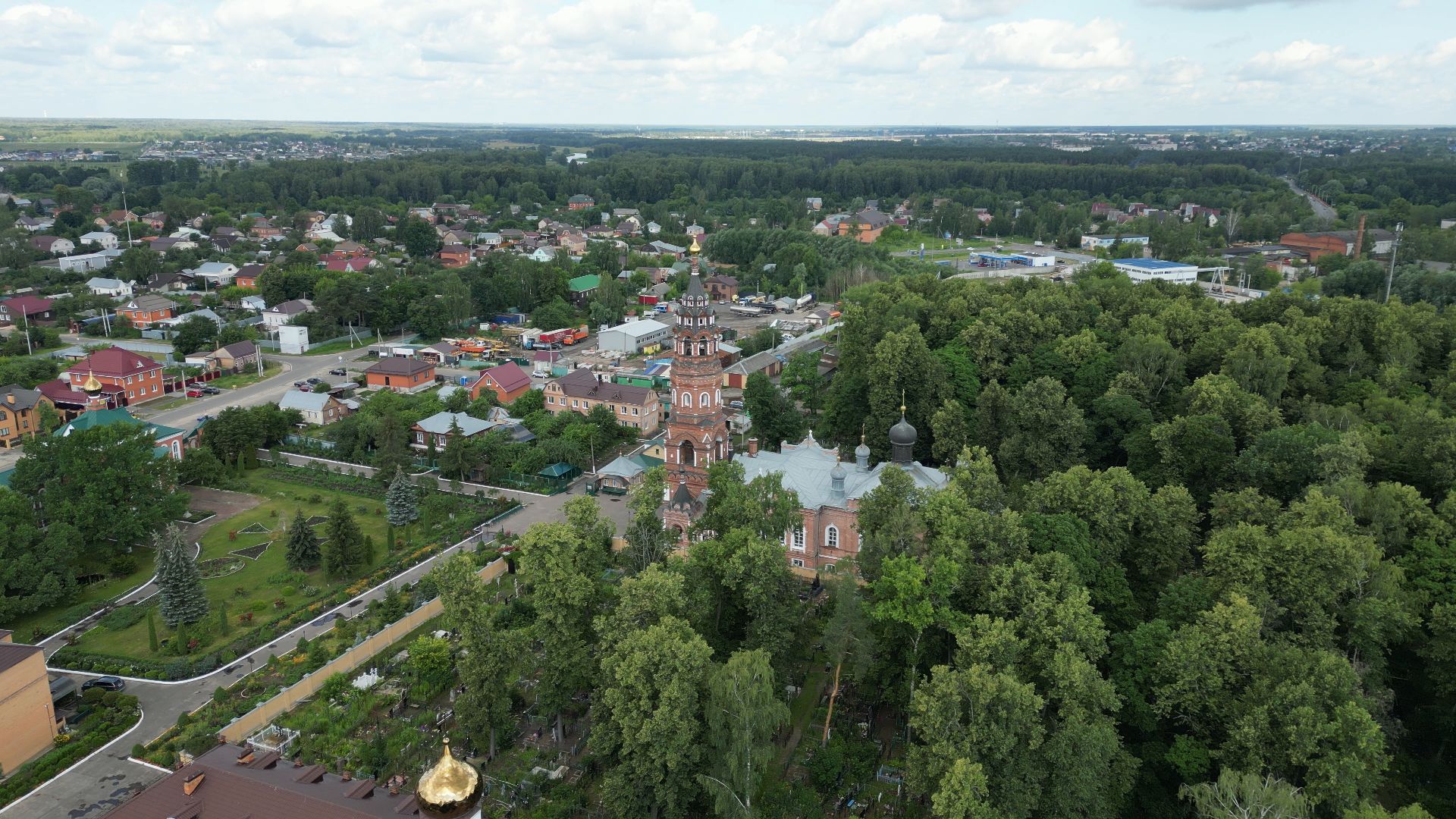 монастырь, павловский посад, церковь,видео с коптера,