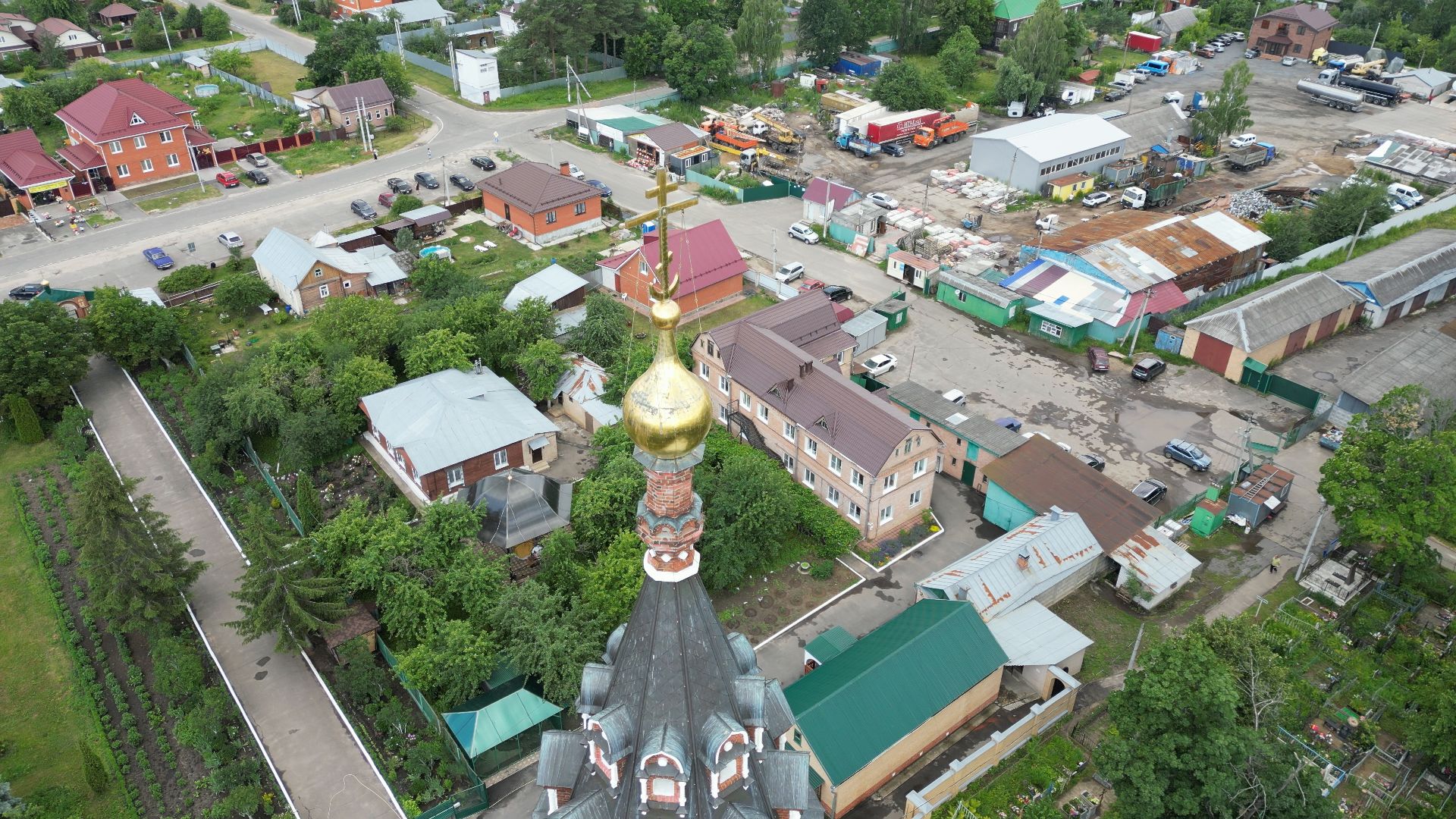 монастырь, павловский посад, церковь,видео с коптера,