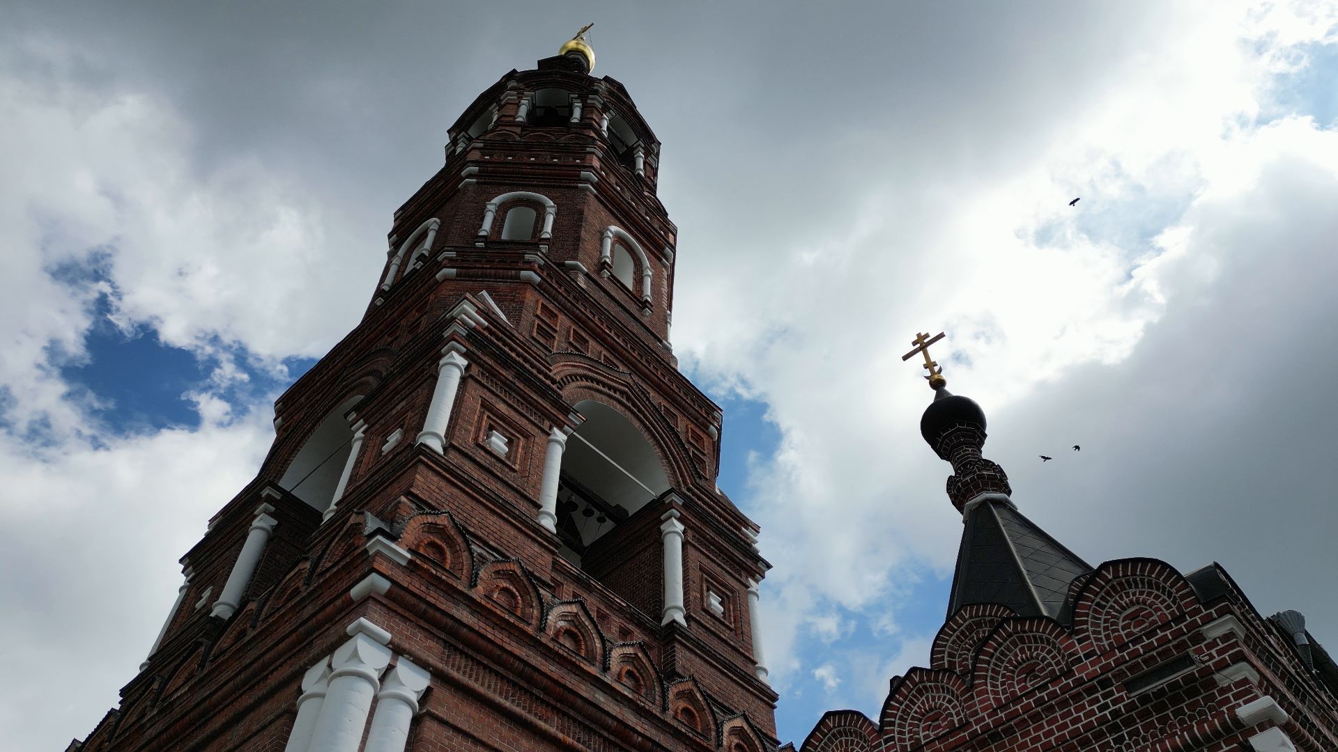 монастырь, павловский посад, церковь,видео с коптера,