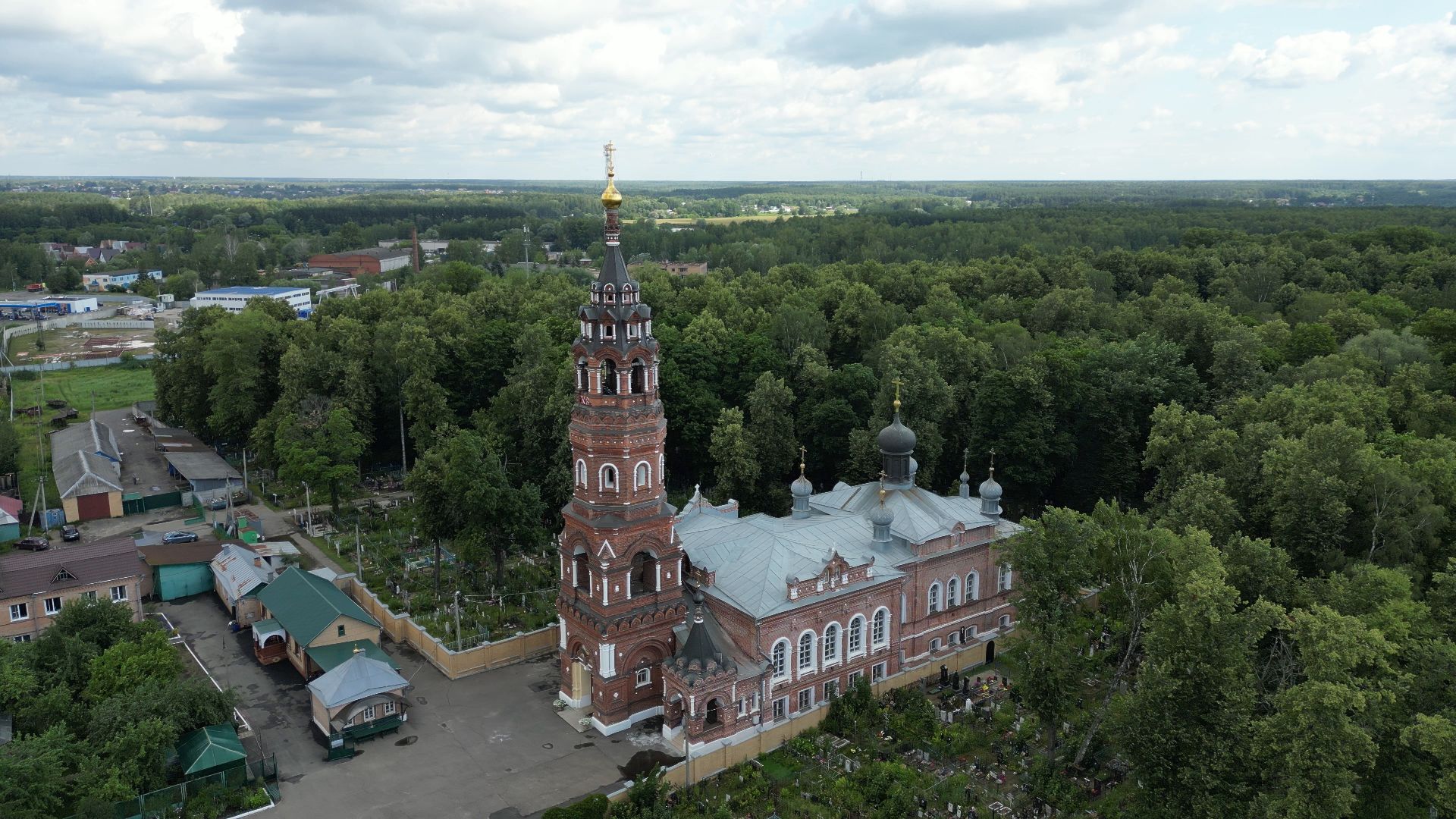 монастырь, павловский посад, церковь,видео с коптера,