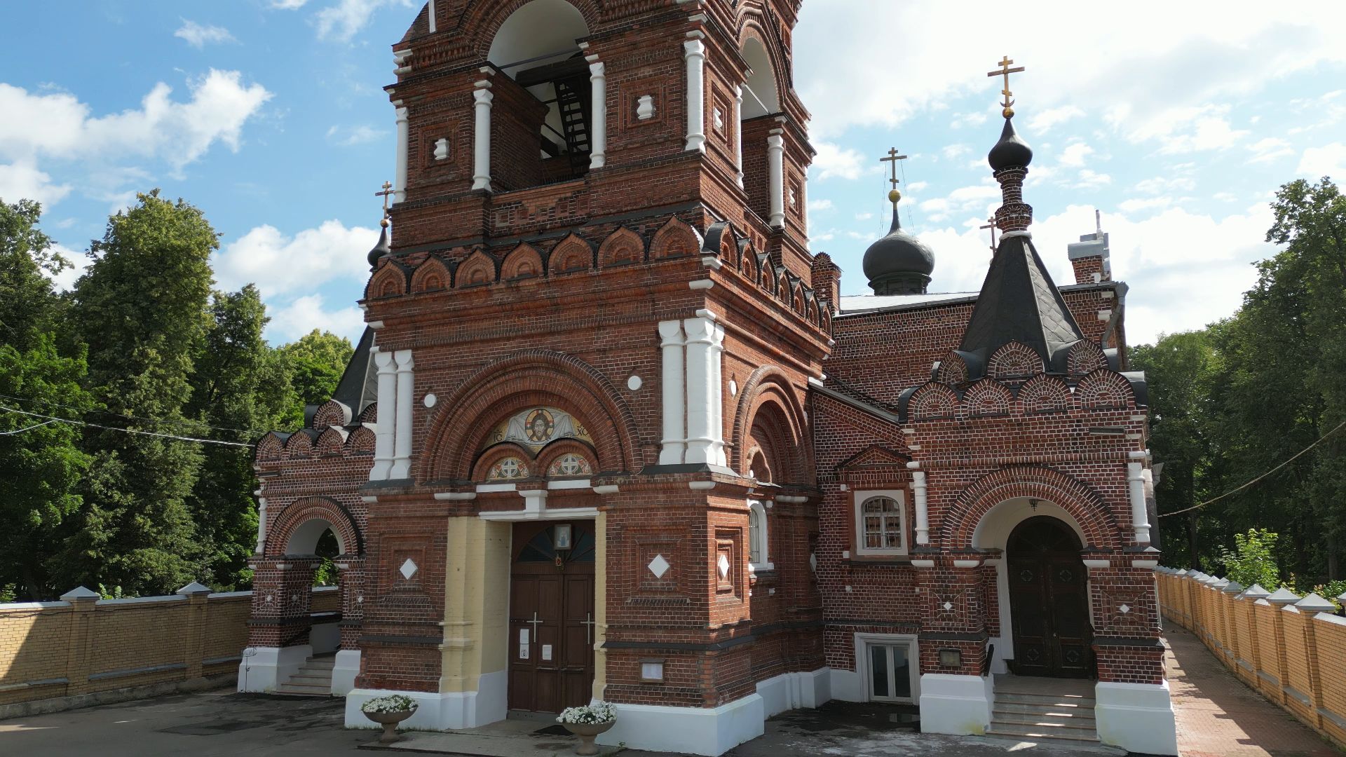 монастырь, павловский посад, церковь,видео с коптера,