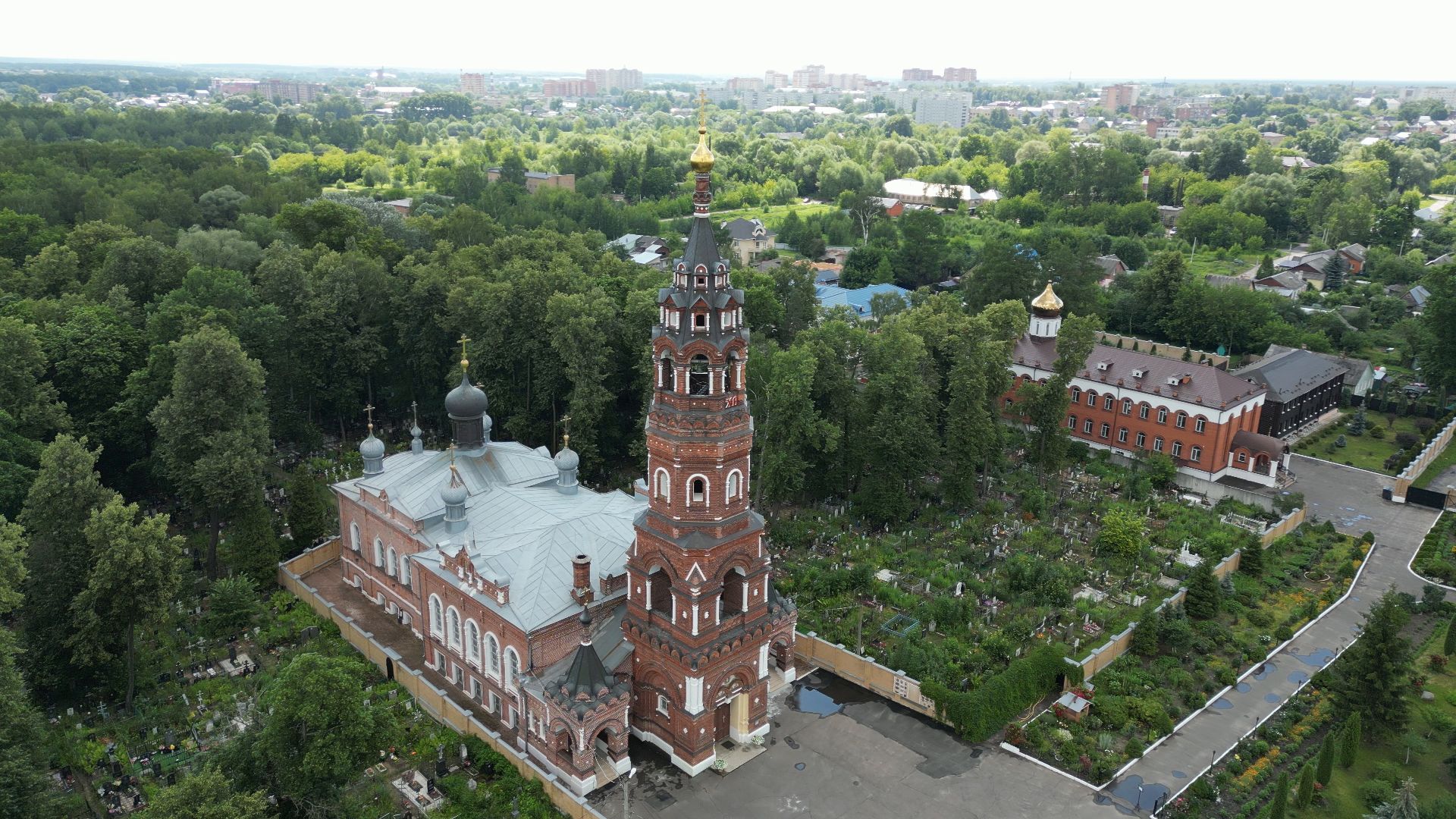 монастырь, павловский посад, церковь,видео с коптера,
