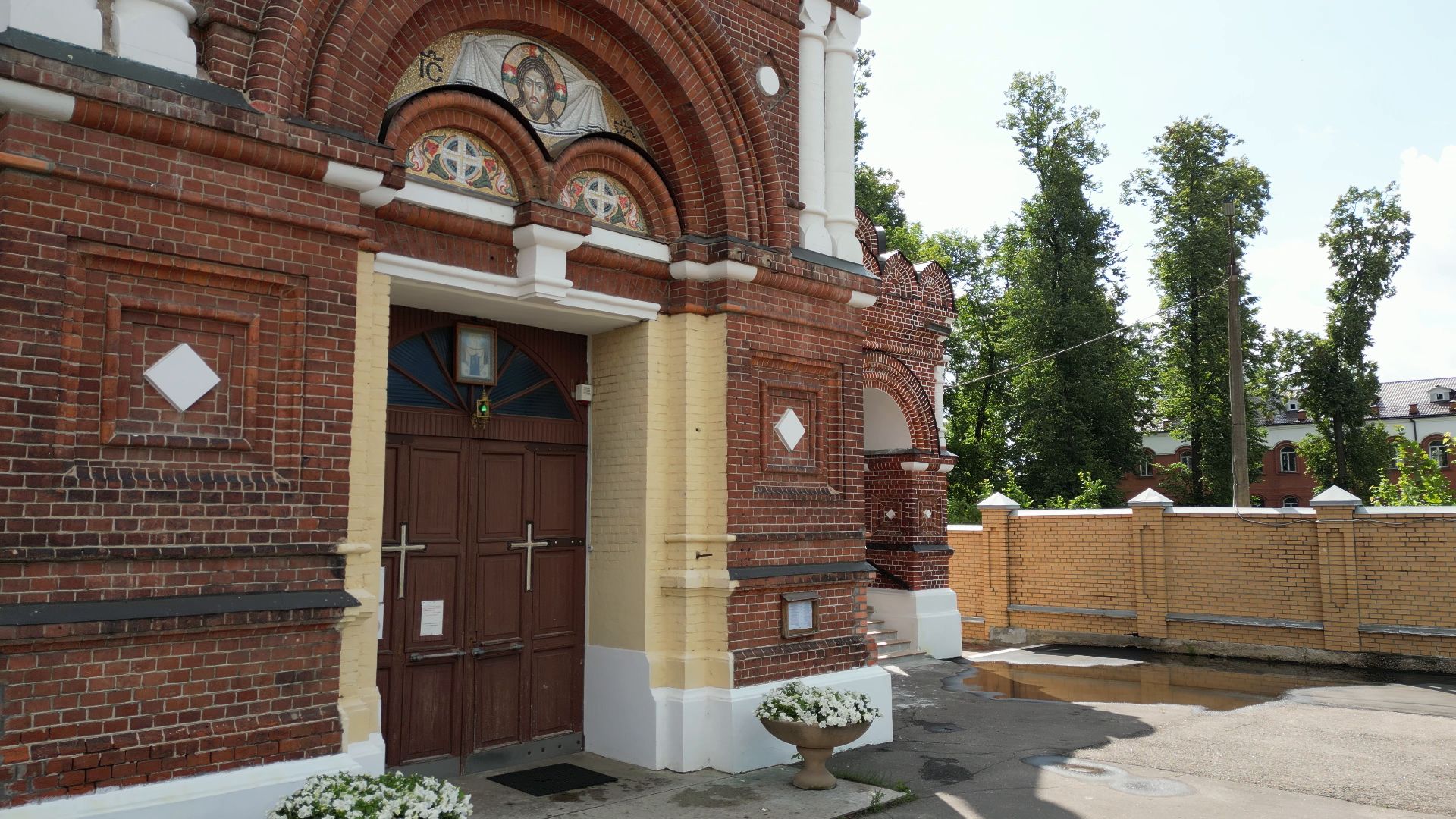 монастырь, павловский посад, церковь,видео с коптера,