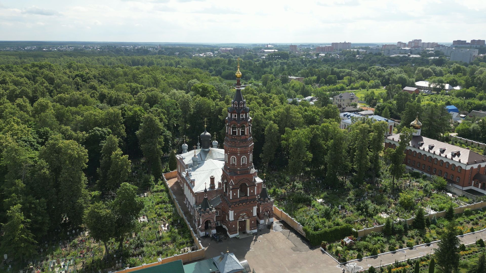 монастырь, павловский посад, церковь,видео с коптера,