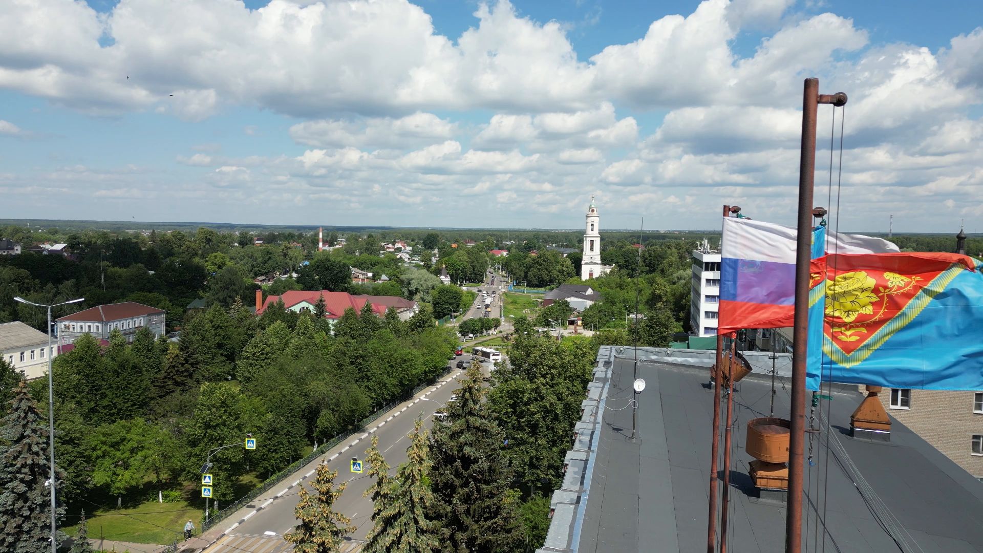 площадь, павловский посад,видео с коптера,