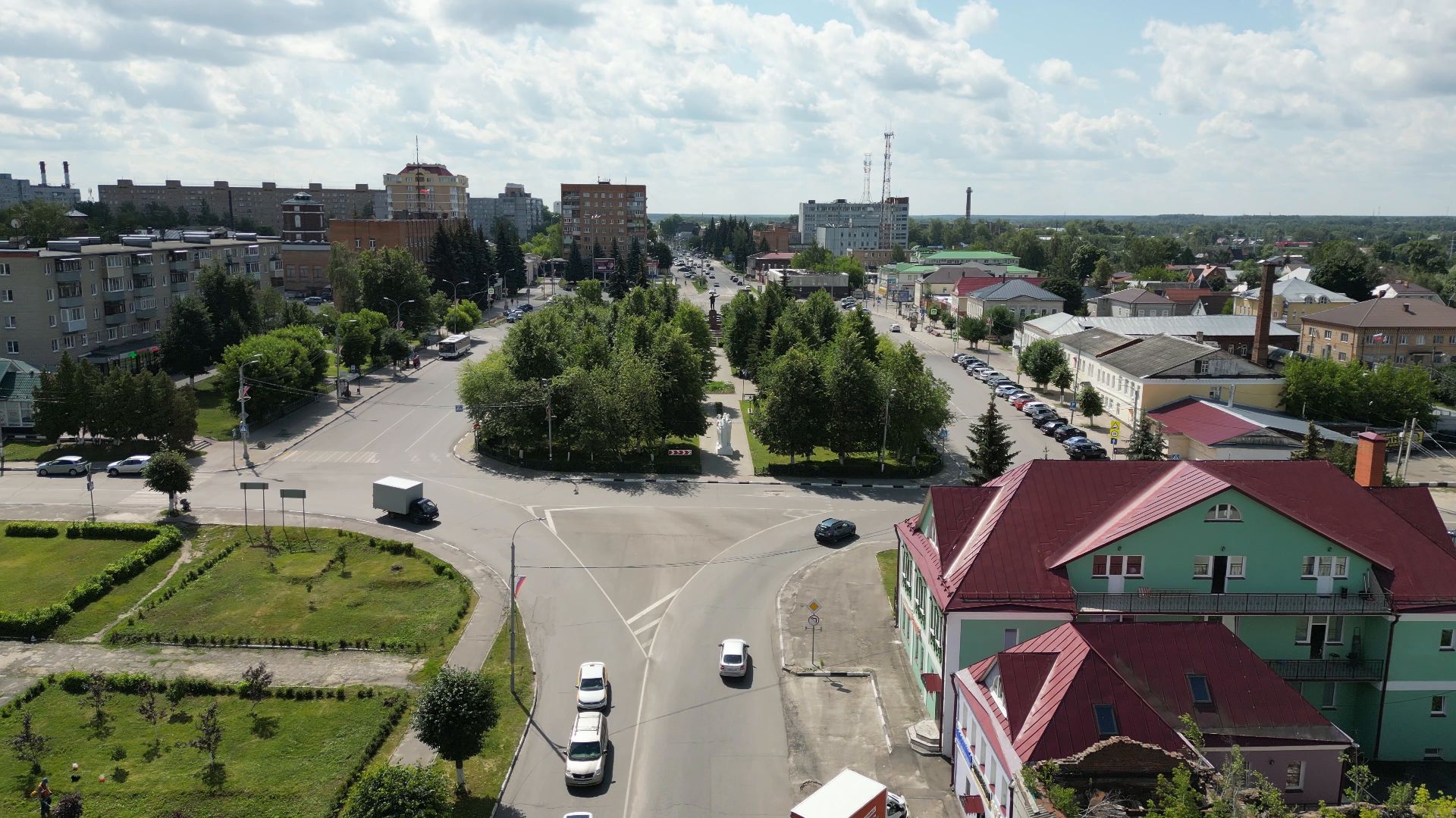 площадь, павловский посад,видео с коптера,