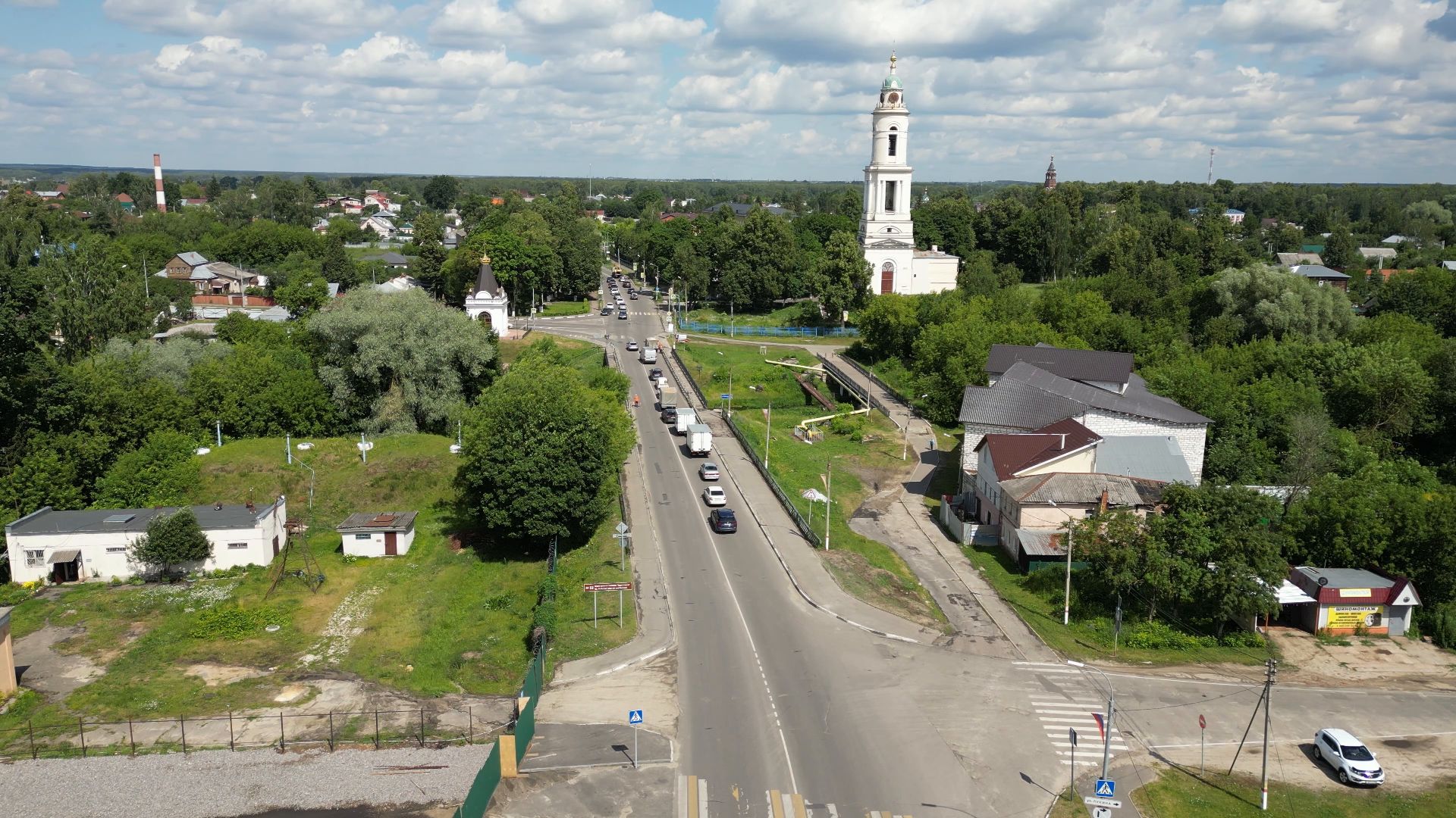 площадь, павловский посад,видео с коптера,