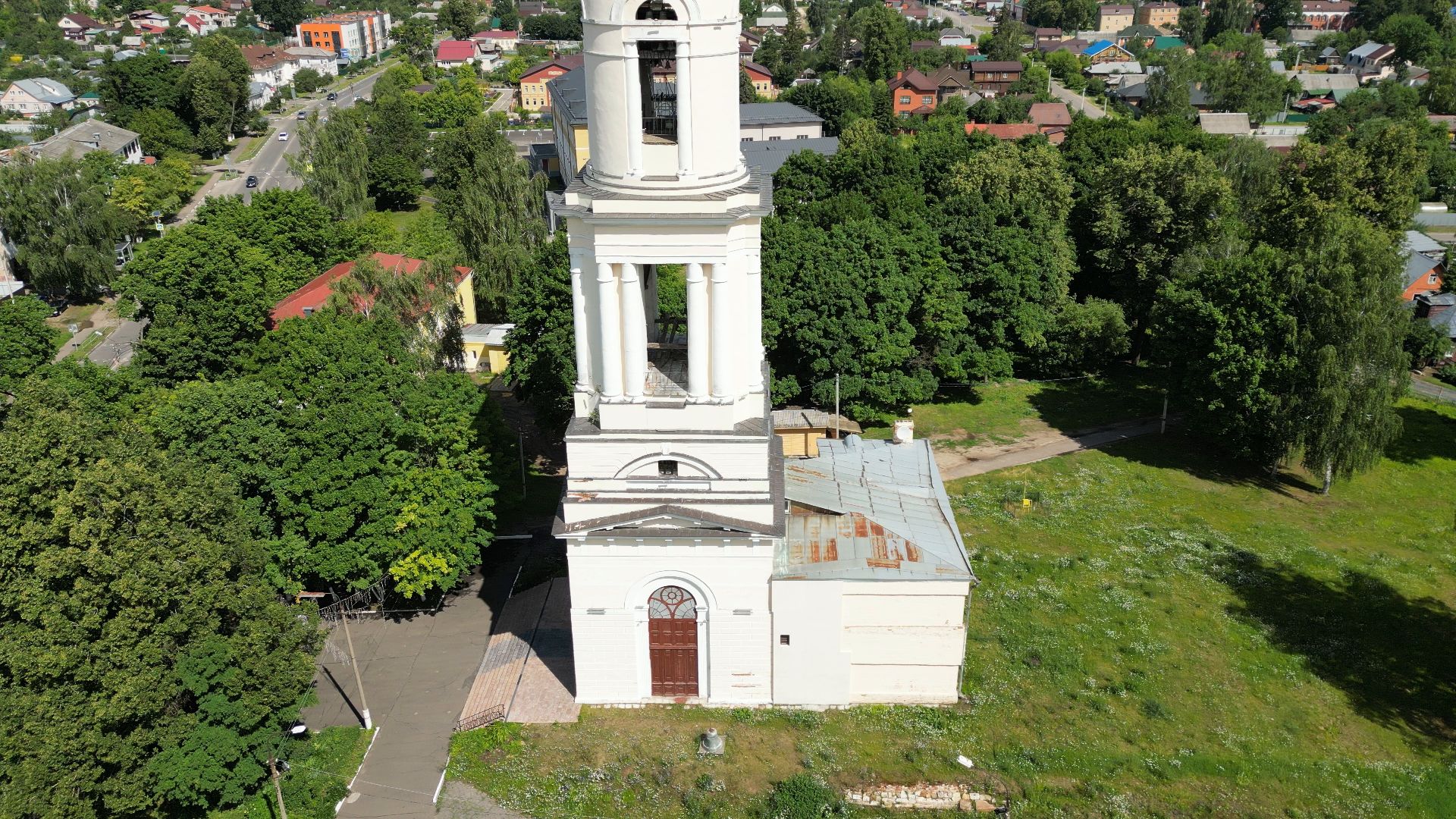 павловский посад, церковь, князь,видео с коптера,