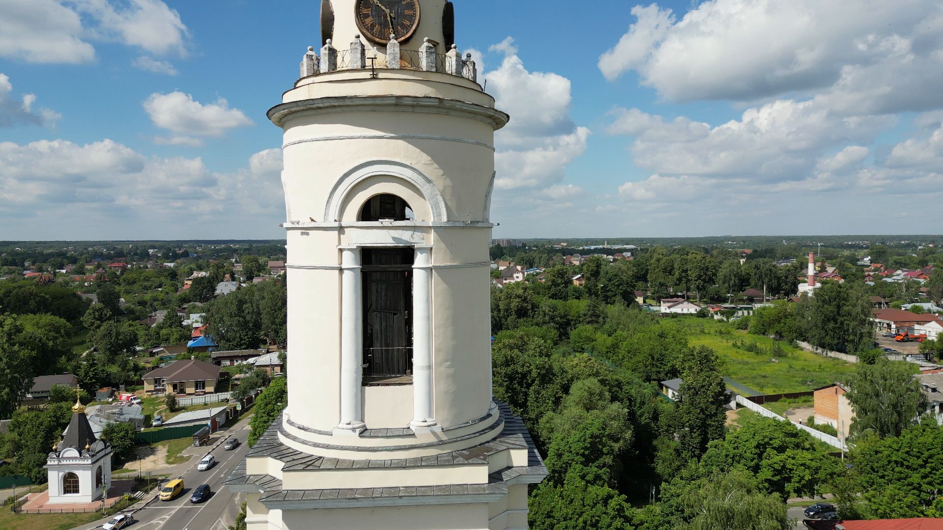 павловский посад, церковь, князь,видео с коптера,