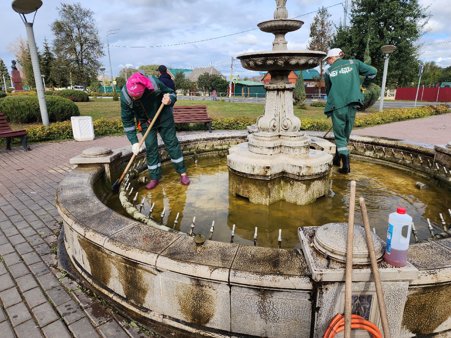 подмосковье, фонтан, благоуйстройство, серебристый пруд,